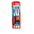 thumbnail image 1 of Colgate 360 Whole Mouth Clean, Toothbrush, Medium, Pack Of 3, 1 of 3
