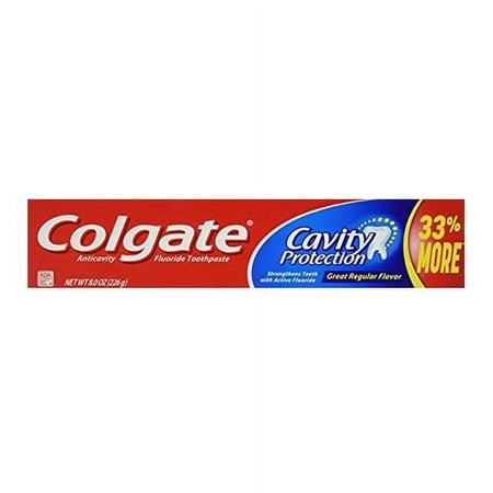 Colgate Anticavity Fluoride Toothpaste, Cavity Protection, 8 Oz, 3 Pack