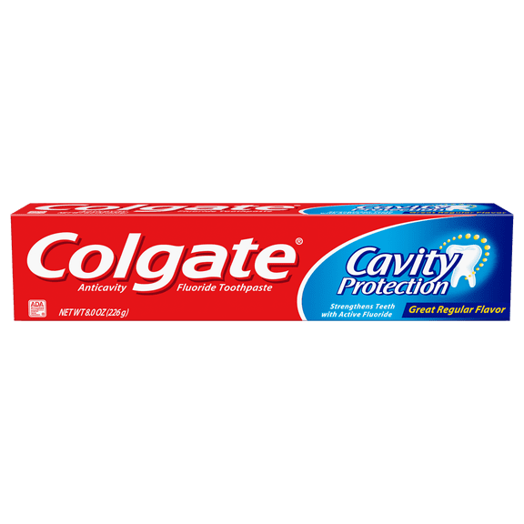 Colgate Anticavity Fluoride Toothpaste, Cavity Protection, 8 oz