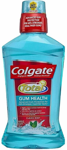 Colgate Antiplaque Mouthwash Gum Health Protection Clean Mint 16.9 oz Pack of 3