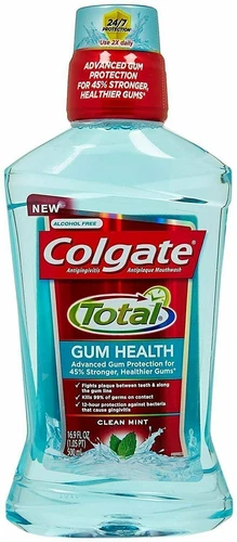 Colgate Antiplaque Mouthwash Gum Health Protection Clean Mint Flavor 16.9 oz