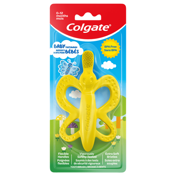 Colgate Baby Toothbrush and Teether, BPA Free, Extra Soft, 1 Ct