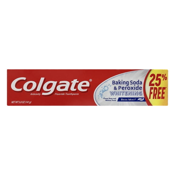 Colgate Baking Soda & Peroxide Whitening Brisk Mint Paste, 5.0 OZ