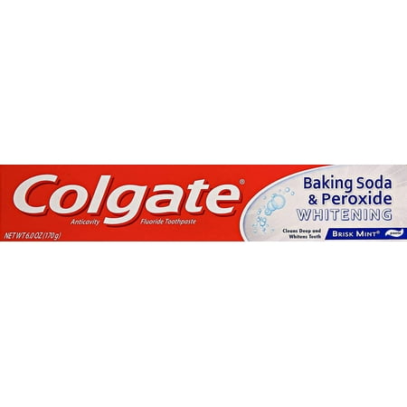 Colgate Baking Soda & Peroxide Whitening Toothpaste 6oz (Pack of 2)