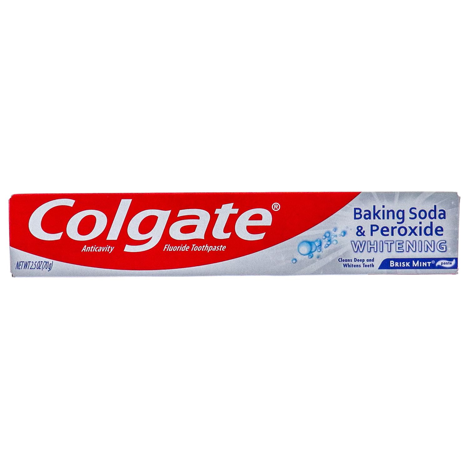 Colgate Baking Soda and Peroxide Whitening Brisk Mint Toothpaste, 2.5