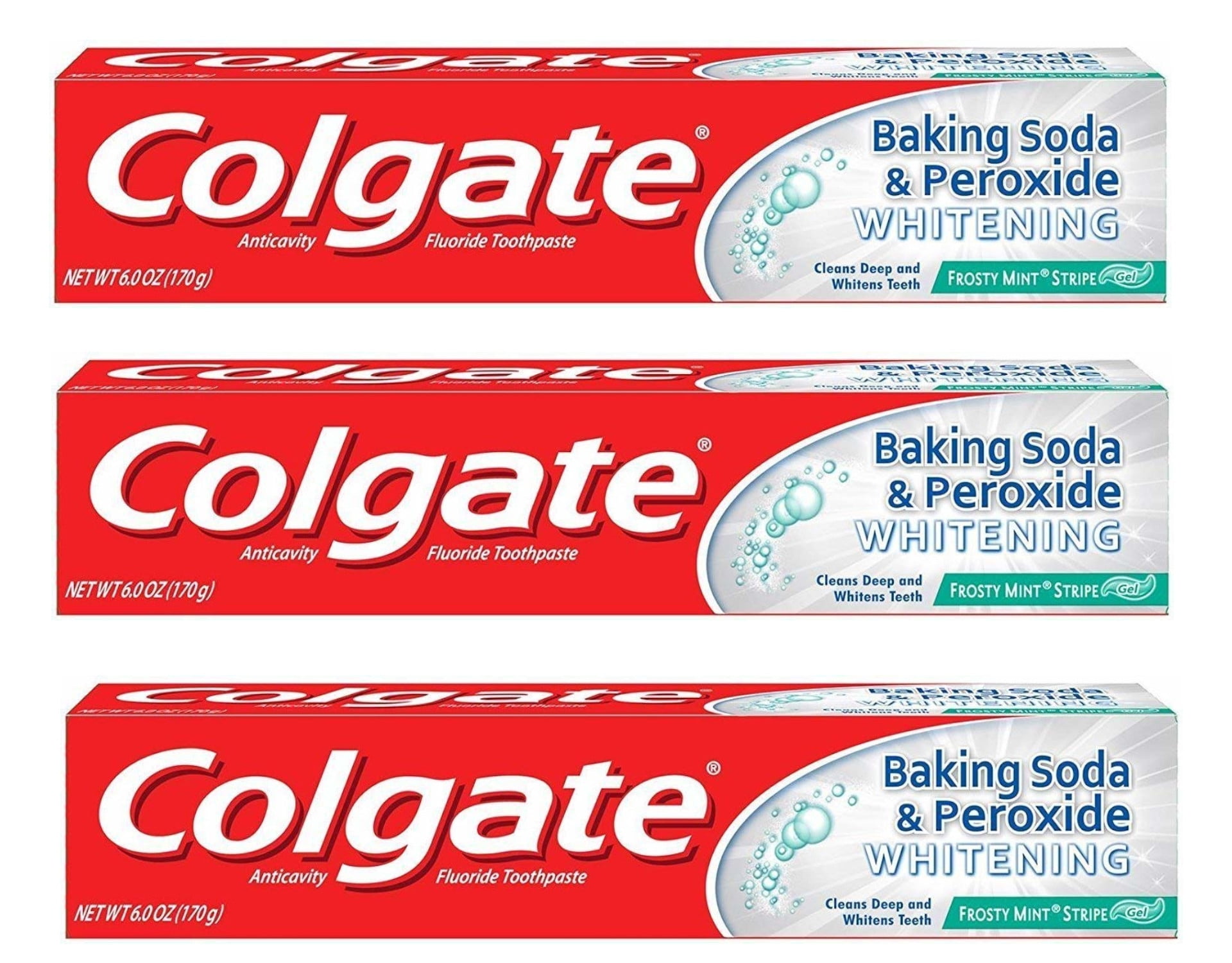Colgate Baking Soda and Peroxide Whitening Gel Toothpaste, Frosty Mint