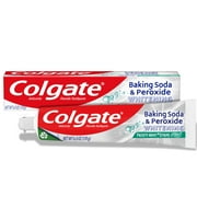 Colgate Baking Soda and Peroxide Whitening Toothpaste Gel, Frosty Mint, 6 oz Tube