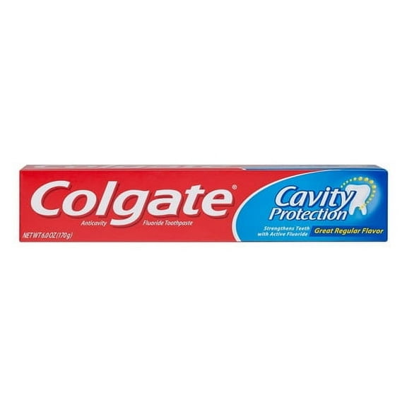 Colgate Cavity Protection Fluoride Toothpaste, 6 Oz, 2 Pack