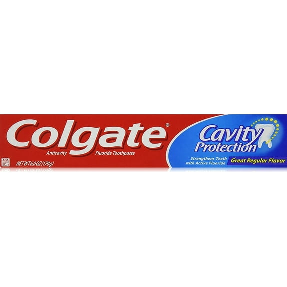 Colgate Cavity Protection Regular Fluoride Toothpaste, 6 oz