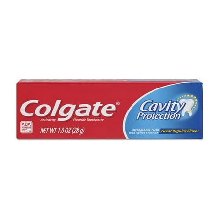 Colgate Cavity Protection Toothpaste Great Regular Flavor, 1 oz, 3 Pack