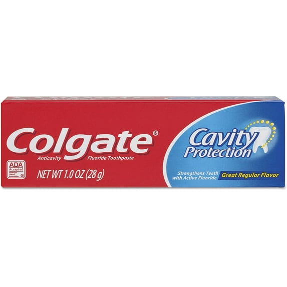 Colgate Cavity Protection Toothpaste Great Regular Flavor 1 oz (Pack of 2)