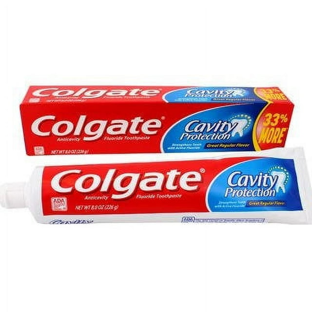 Colgate Cavity Protection Toothpaste, Great Regular Flavor, 8 Oz