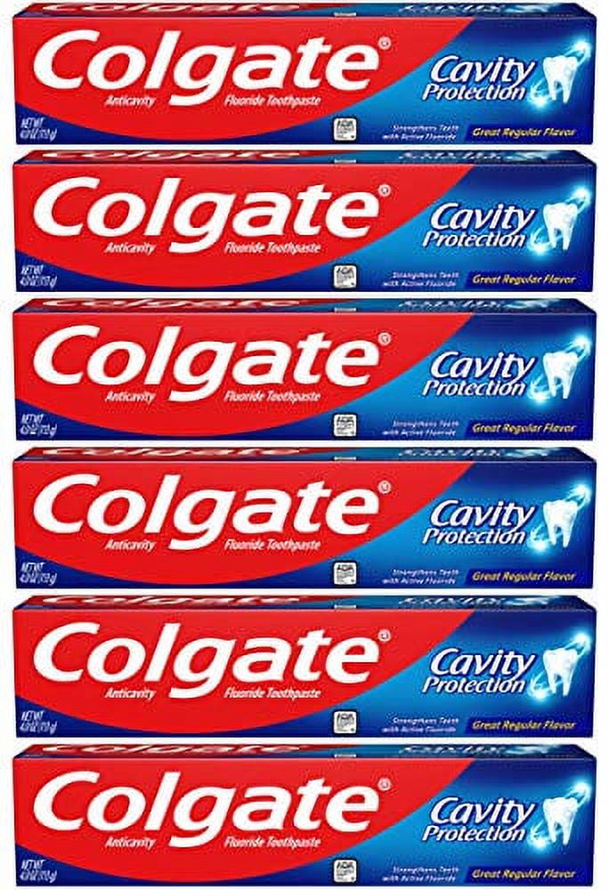 Colgate Cavity Protection Toothpaste with Fluoride - 4 Ounce (Pack of 6)