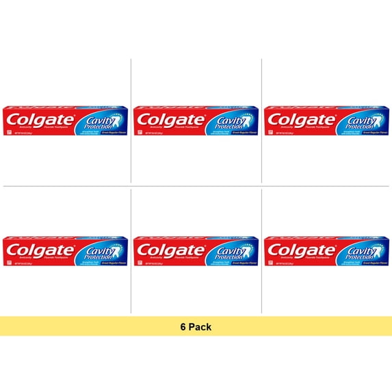 Colgate Cavity Protection Toothpaste with Fluoride - 8 oz - 6 Pack