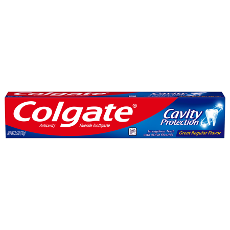 Colgate Cavity Protection Toothpaste with Fluoride; Minty Flavor; 2.5 oz Tube