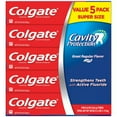 thumbnail image 1 of Colgate Cavity Protection Toothpaste with Fluoride, Regular Flavor, 8oz (5 Pack), 1 of 2
