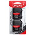 Colgate Charcoal Waxed Dental Floss, NonToxic and NonTeflon, Mint 2 Pack