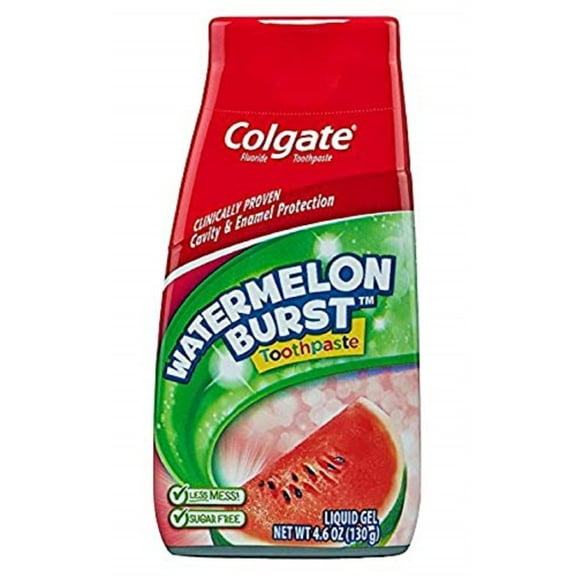 Colgate Childrens 2 In 1 Toothpaste And Mouthwash, Watermelon Flavor - 4.6 Oz, 2 Pack