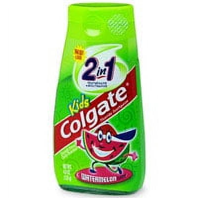 Colgate Childrens 2 In 1 Toothpaste And Mouthwash, Watermelon Flavor - 4.6 Oz
