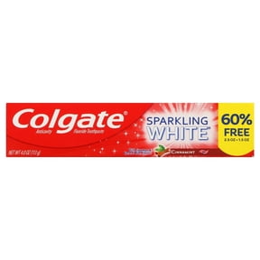 Colgate CinnaMint Sparkling White Gel Toothpaste, 4 oz. Tubes (2 pack)