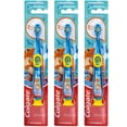 thumbnail image 1 of Colgate Dinosaur Toothbrush for Children with Suction Cup, Kids 2-5 Years Old, Extra Soft - Pack of 3, 1 of 6