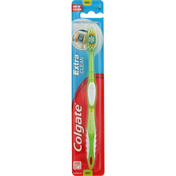 Colgate Extra Clean Medium Toothbrush 1 ea - Colors May Vary (Pack of 6)