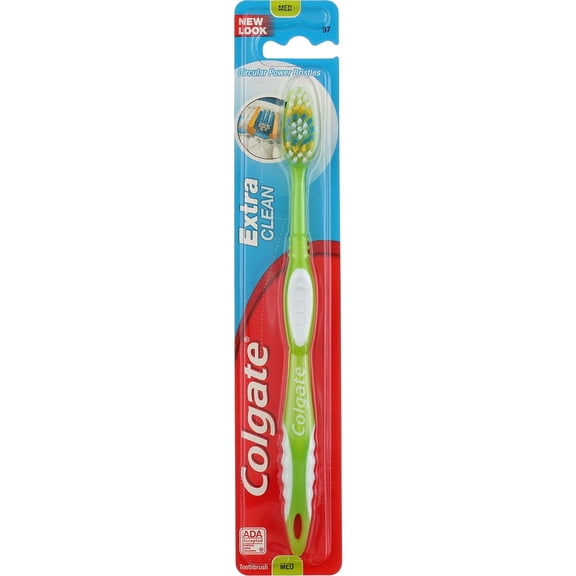 Colgate Extra Clean Medium Toothbrush 1 ea - Colors May Vary (Pack of 6)