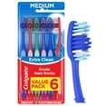 thumbnail image 1 of Colgate Extra Clean Toothbrush, Medium Bulk Toothbrush Pack, 6 Pack, 1 of 11