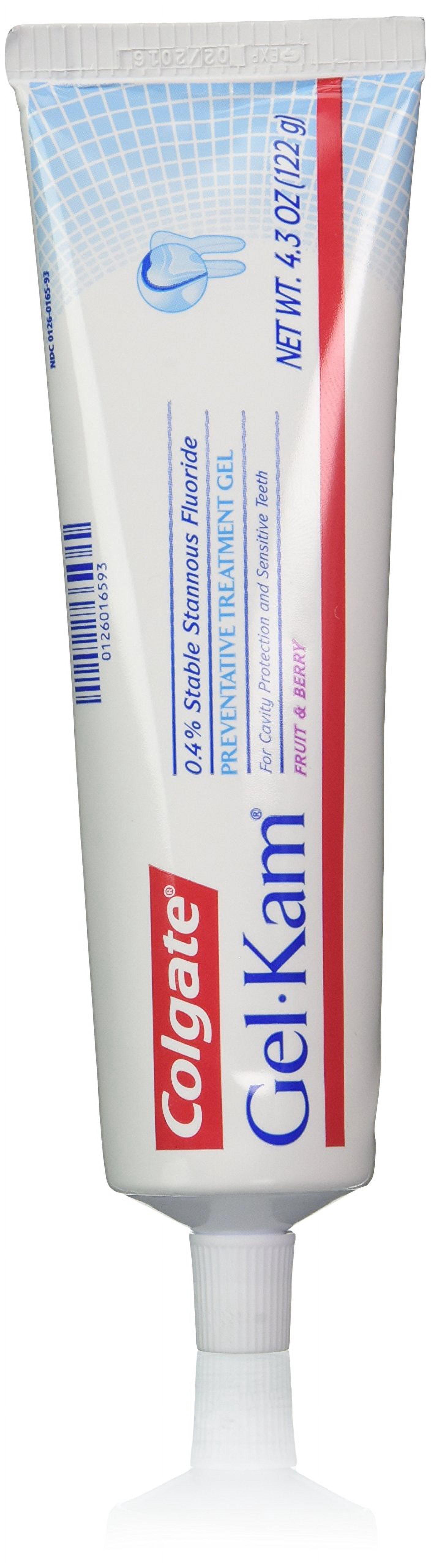 Colgate Gel-Kam Flouride Preventative Treatment Gel, Fruit And Berry Flavor, 4.3 Oz.