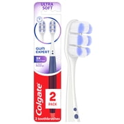 Colgate Gum Expert, Adult Manual Gum Toothbrush, Ultra Soft, 2 Pack