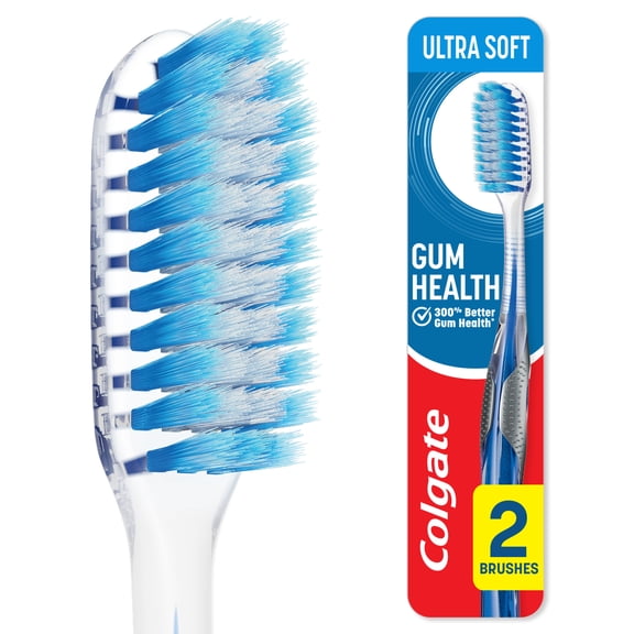Colgate Gum Health Toothbrush, Ultra Soft, 2 Pack