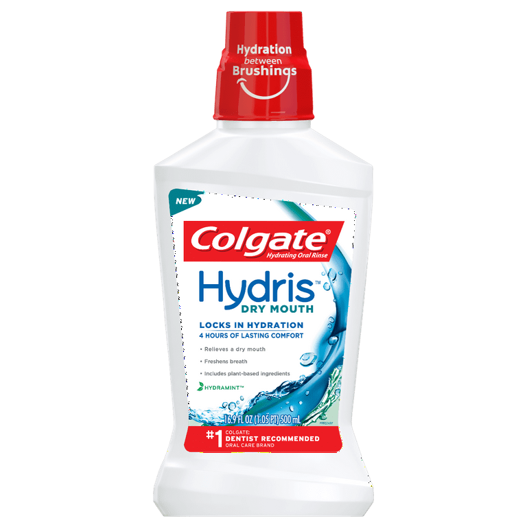 Colgate Hydris Dry Mouth Mouthwash, Mint - 500mL - Walmart.com