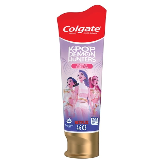Colgate KPop Demon Hunters Kids Toothpaste with Fluoride, Bubblegum Flavor, 4.6 oz