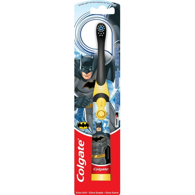 Colgate Kids Batman Battery Toothbrush, Extra Soft, Children 3+, 1 Pack