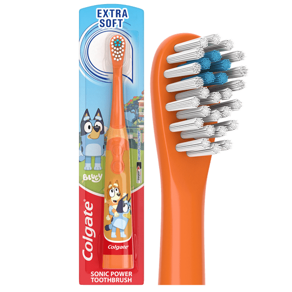 Colgate Kids' Battery Toothbrush - Bluey Bingo - Extra Soft