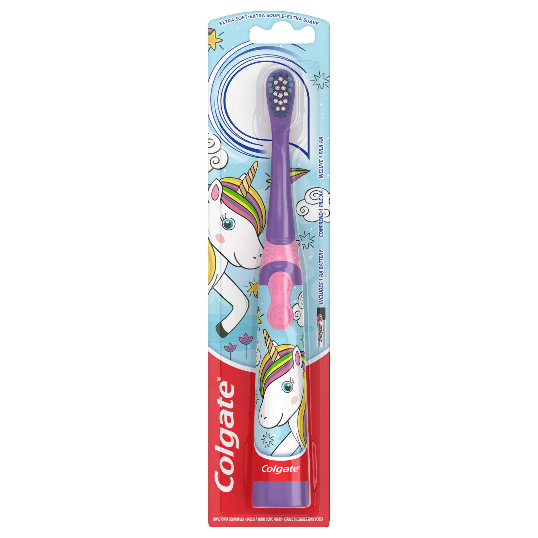 Colgate Kids Battery Toothbrush, Unicorn Toothbrush, 1 Pack - image 1 of 9