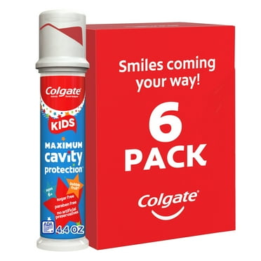 Colgate Kids Cavity Protection Toothpaste with Fluoride, Mild Bubble Fruit, 4.4 oz Pump
