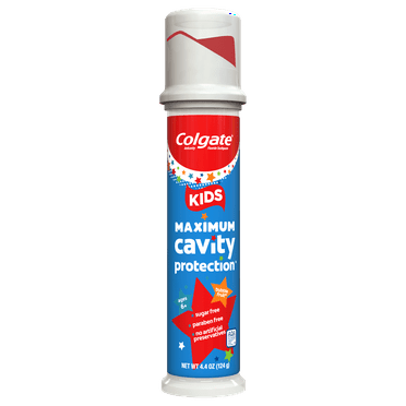 Colgate Kids Cavity Protection Toothpaste with Fluoride, Mild Bubble Fruit, 4.4 oz Pump
