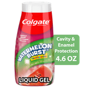 Colgate Kids Fluoride Toothpaste Gel, Watermelon Burst, 4.6 oz Tube