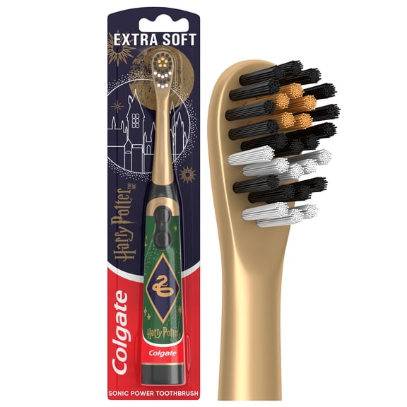 Colgate Harry Potter Slytherin Kids Battery Toothbrush, Extra Soft, 1 Pack