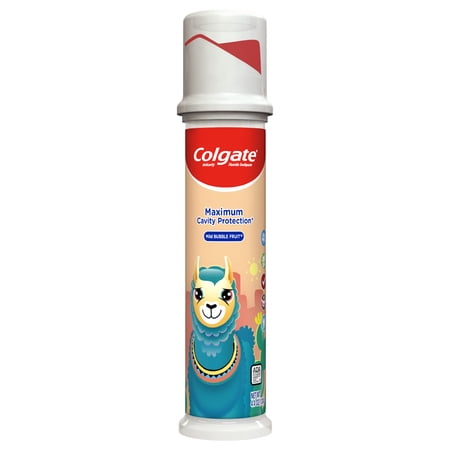 Colgate Kids Llama Maximum Cavity Protection Kids Toothpaste Pump, 4.4 Ounces