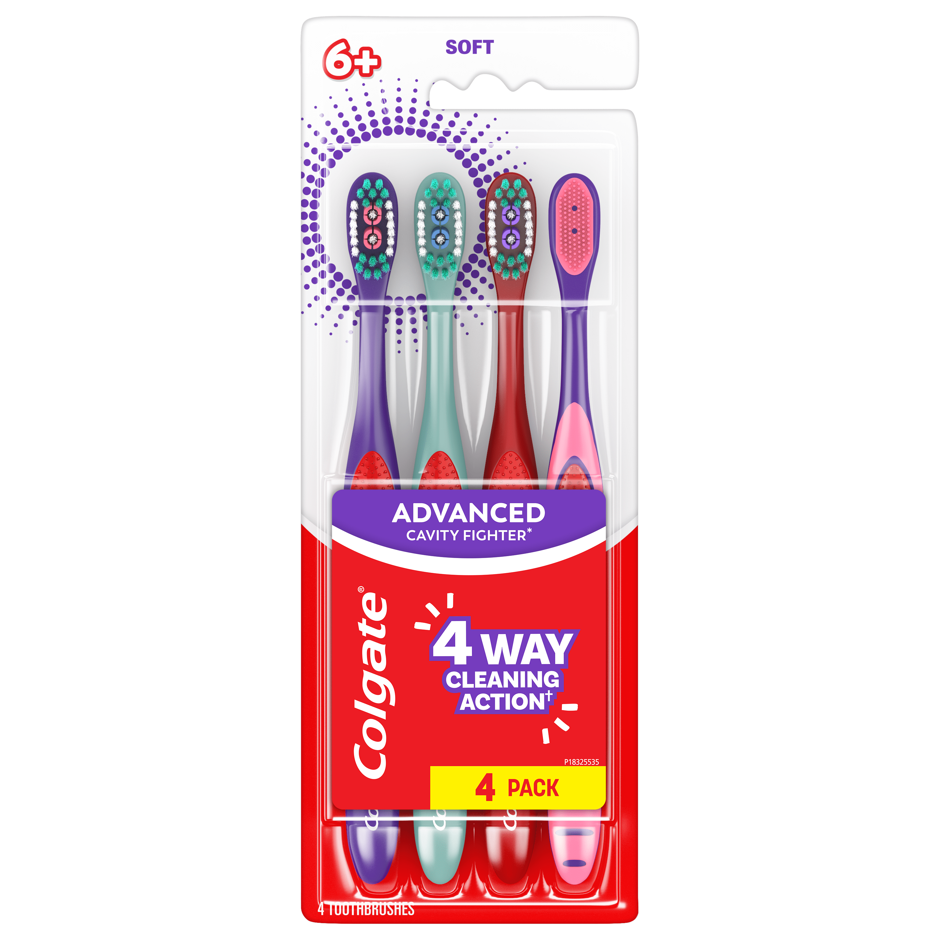 Colgate Extra Soft Kids Advanced Cavity Fighter Toothbrushes 4ct