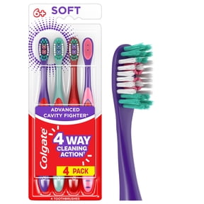 Colgate Extra Soft Kids Toothbrush Pack, Advanced Cavity Fighter, 4 Pack