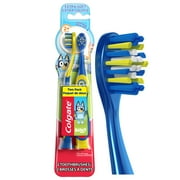 Colgate Kids Toothbrushes and Suction Cup, Extra Soft, Bluey, 2 Pack