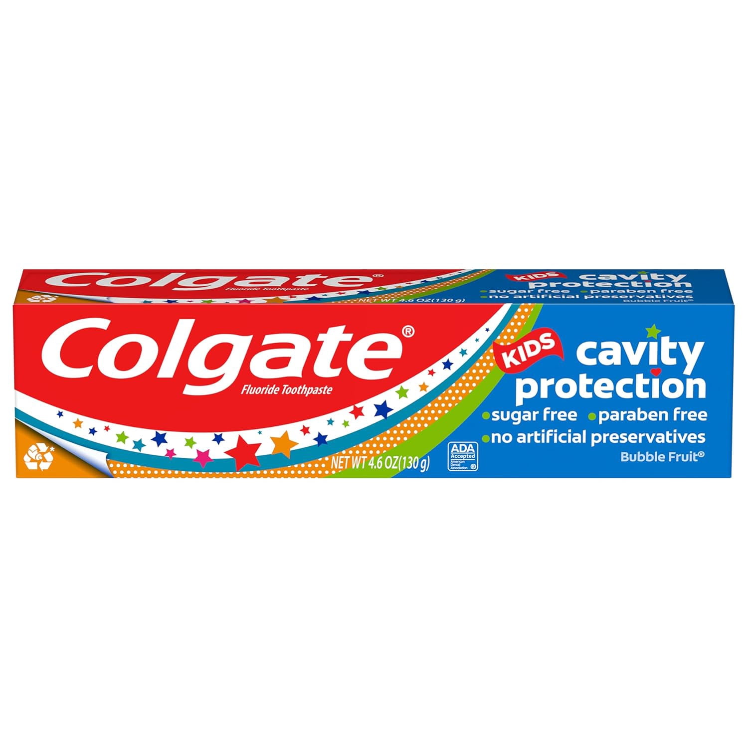 Colgate Kids Toothpaste Cavity Protection, Bubble Fruit, 4.6 oz - 6 Pack