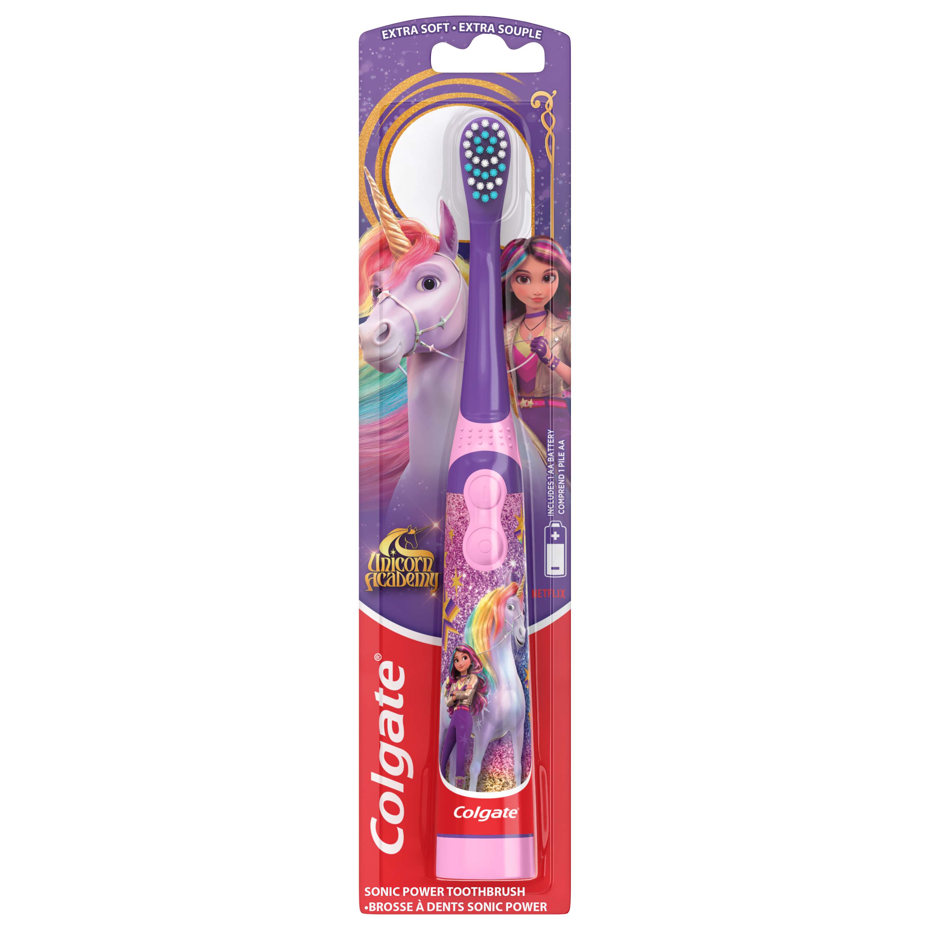 Colgate Kids Unicorn Academy Power Toothbrush, Extra Soft, 1 Ct