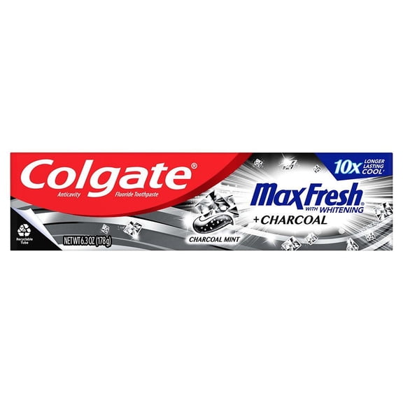 Colgate Max Fresh + Charcoal Anticavity Toothpaste - Charcoal Mint - 6.3 oz Packaging may vary