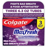 Colgate MaxFresh Knockout Mint Toothpaste, 3 Pack, 6.3 oz