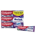 thumbnail image 1 of Colgate Max Fresh Knockout With Whitening Toothpaste With Mini Breath Strips, Mint Toothpaste For Bad Breath, 6.3 Oz Tube, 3 Pack., 1 of 3