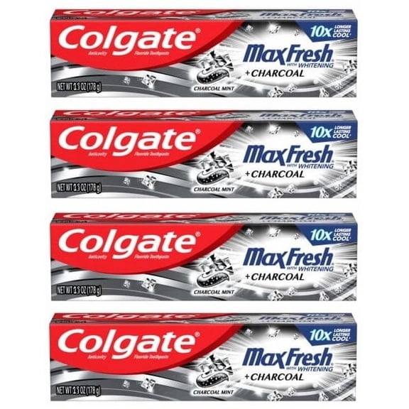 Colgate Max Fresh Toothpaste + Charcoal, Charcoal Mint (1.9 Oz.)